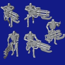 imortal artilheiros jogos necron necrons martelo guerra procuração miniatura xenos tropas imortais warhammer40k escuro 3d print model - Mito3D