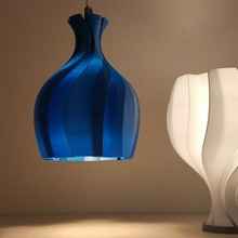 desdobramento flor luminária tabela teto luz iluminar iluminação casa espiral modo vaso impressão e27 e14 lâmpada decoração Projeto 3d print model - Mito3D