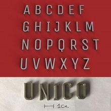 unico uppercase 3d letters stl file alphabet 3dletters 3dprint 3dmodel text font fonts words type language decorations gadget lettering 3dlettering sign hobby homemade fusion360 write 3d print model - Mito3D