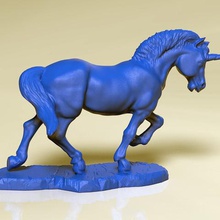 unicorn art 3d print model - Mito3D