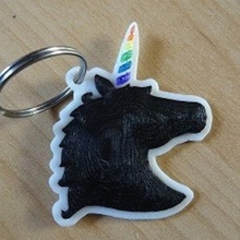 unicorn home key ring magnets horse 3d print model - Mito3D