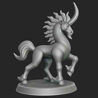 unicorno dnd esploratore mostro 3d print model - Mito3D