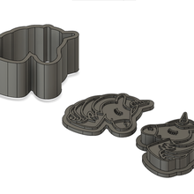 Licorne baignoire bombe moule presse v2 outil bain outils 3d print model - Mito3D