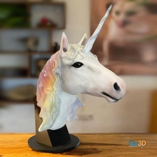 unicórnio pacote 3d impressão einhhorn qu3d cavalo estatura 3d print model - Mito3D