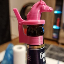 unicorn bottle cap 3d print model - Mito3D