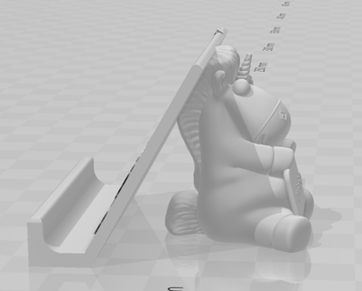 unicornio célula teléfono soporte 3d print model - Mito3D