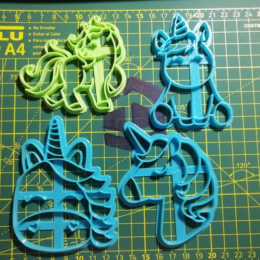 unicorn cookie cutter 3D print model - Mito3D