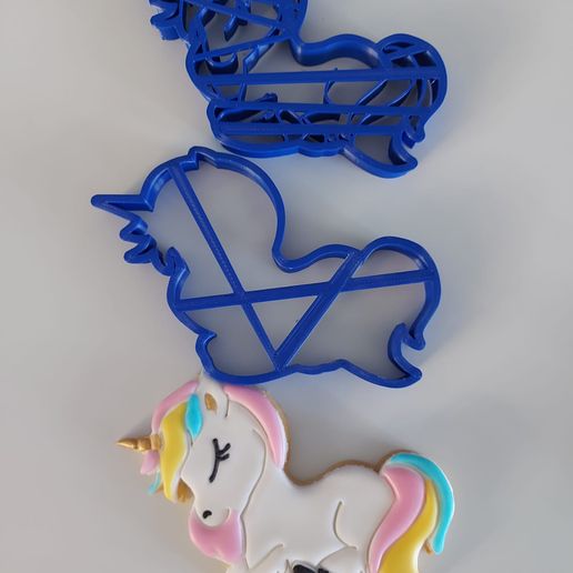 unicorn cookie cutter cutters 3D print model - Mito3D