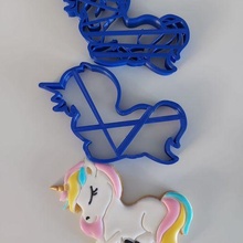 unicorno biscotto taglierina frese 3d print model - Mito3D