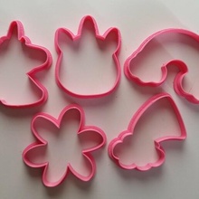 unicorn cookie cutter set cutters from cookies clouds rainbow 3d print model - Mito3D