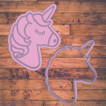 unicorno biscotto taglierina unicornio cortador galleta de 3d print model - Mito3D