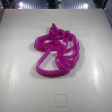 unicorn cookies cutter home 3d print model - Mito3D