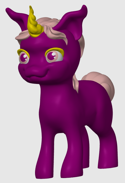 einhorn kreatur morumsu kunst spielzeug pony niedlich 3d print model - Mito3D