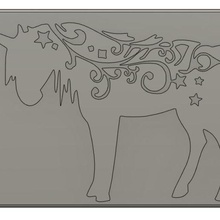 unicornio de la puerta arte casa art 3d print model - Mito3D