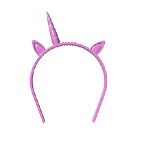 unicorn hair band hairband 3d print model - Mito3D