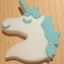 Einhorn Kopf Gadget Pferd Tier Spielzeug Tür Juwel Schlüssel Party Stift 3d print model - Mito3D