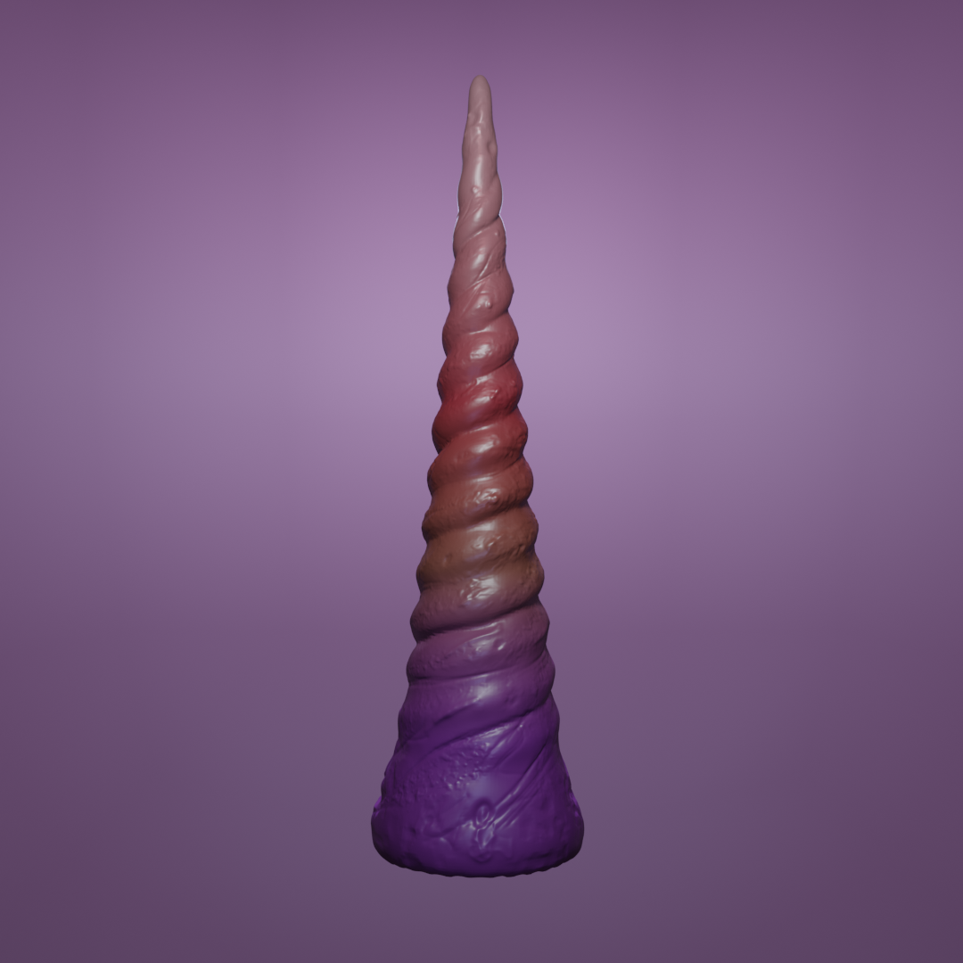 unicorn horn toy art cosplay low poly animal 3D print model - Mito3D