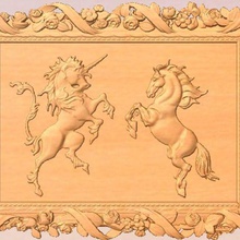 unicorn horse various stl relief 3d 3d print model - Mito3D