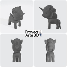 unicorn keychain 3d print model - Mito3D