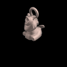 unicorno portachiavi v1 gadget animale 3d print model - Mito3D