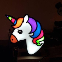 unicornio lámpara LED 3d print model - Mito3D