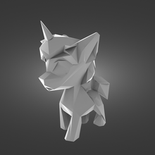 unicorno lowpoly 3d print model - Mito3D
