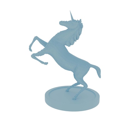unicornio modelo decoración juguete fantasía animal arte niños hogar casa 3d print model - Mito3D
