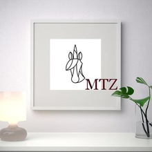 unicornio escultura mural de 2d casa 3d print model - Mito3D