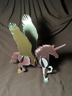 unicorn pegasus puzzle kit Game animal wings mystic art toy abstract fun 3d print model - Mito3D