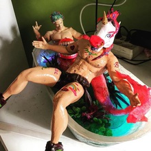 unicorn seksi adam sanat porno aktör yıldız tek boynuzlu at heykel maske unicornio 3d print model - Mito3D