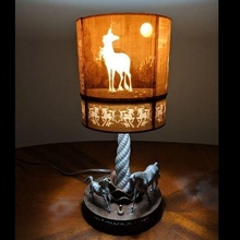 unicorn table lamp light decor 3d print model - Mito3D