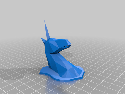 unicornio trofeo tornillo gorra esconder escuela politécnica decoración 3d print model - Mito3D