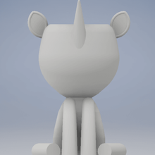 unicorn vase home plant robert 3d print model - Mito3D