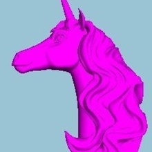 unicorn wall head various 3d print model - Mito3D