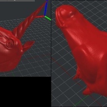 cabeza unicornio mejorado 3d print model - Mito3D