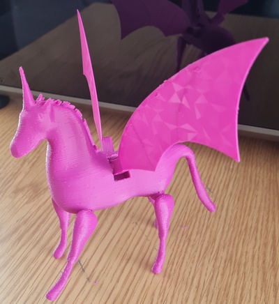 unicornio articulado animale mito juguete città niños personalizzabile nico originale arco ris i regali regalo speciale 3d print model - Mito3D