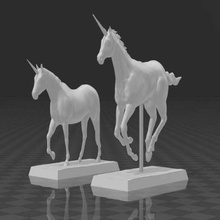 unicorns 28mm miniatures miniature unicorn toy_game_accessories 3d print model - Mito3D