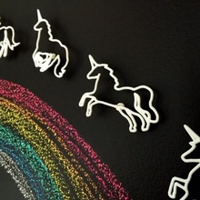 unicorns wire wall art home 3d print model - Mito3D