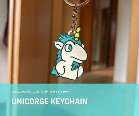 unicorse unicorn bluey - keychain fashion 3d print model - Mito3D