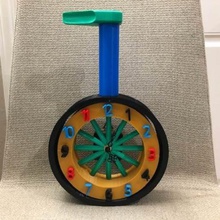 unicycle clock wall 3d print model - Mito3D