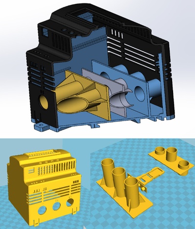 unidad de protecci n para circuito el ctrico modelo 3d home electrical box 3d print model - Mito3D