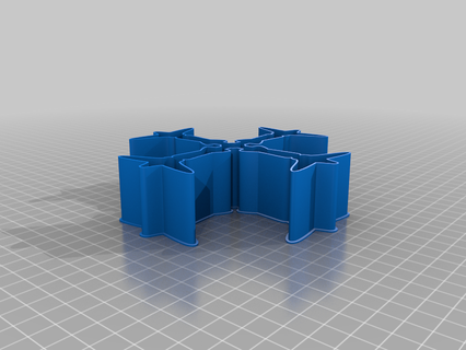 unidentified cross 003a nestable box v2 thing 3d print model - Mito3D