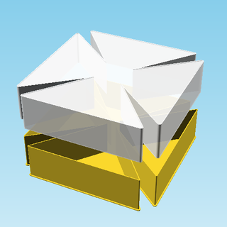 unidentified cross 0042 nestable box v2 thing 3d print model - Mito3D