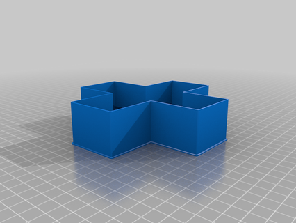 unidentified cross 006a nestable box v2 thing 3d print model - Mito3D