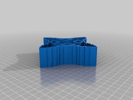 unidentified cross 00b0 nestable box v2 thing 3d print model - Mito3D