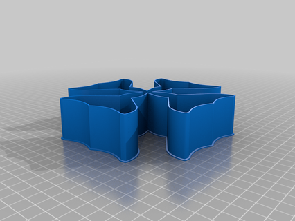 unidentified cross 00da nestable box v2 thing 3d print model - Mito3D