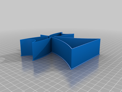 unidentified cross 00dd nestable box v2 thing 3d print model - Mito3D