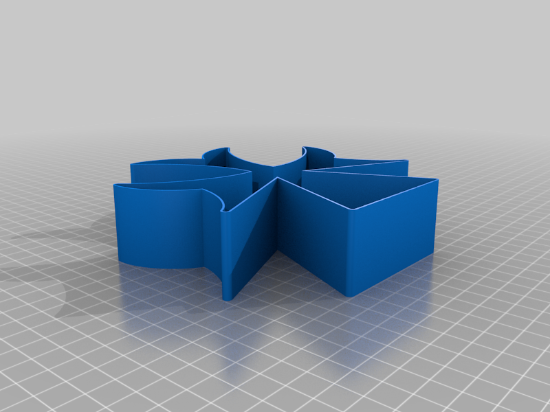 unidentified cross 00e8 nestable box v2 thing 3D print model - Mito3D