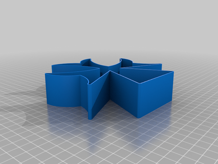 unidentified cross 00e8 nestable box v2 thing 3d print model - Mito3D
