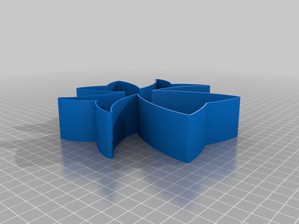 unidentified cross 00ec nestable box v2 thing 3d print model - Mito3D